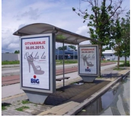 Novi Sad - Autobuska stajališta - Sentandrejski put, ispred Gradske čistoće i TC BIG